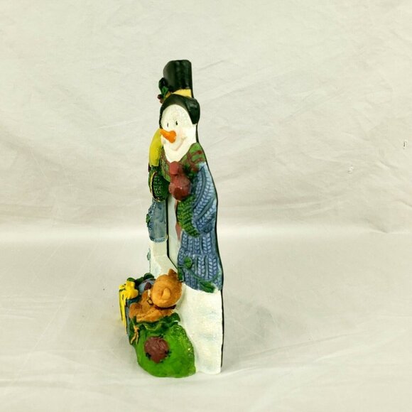 Light up Snowman Picture Frame Holds 3.5" x 3.5" Picture 8.5" Tall Christmas - Picture 9 of 9